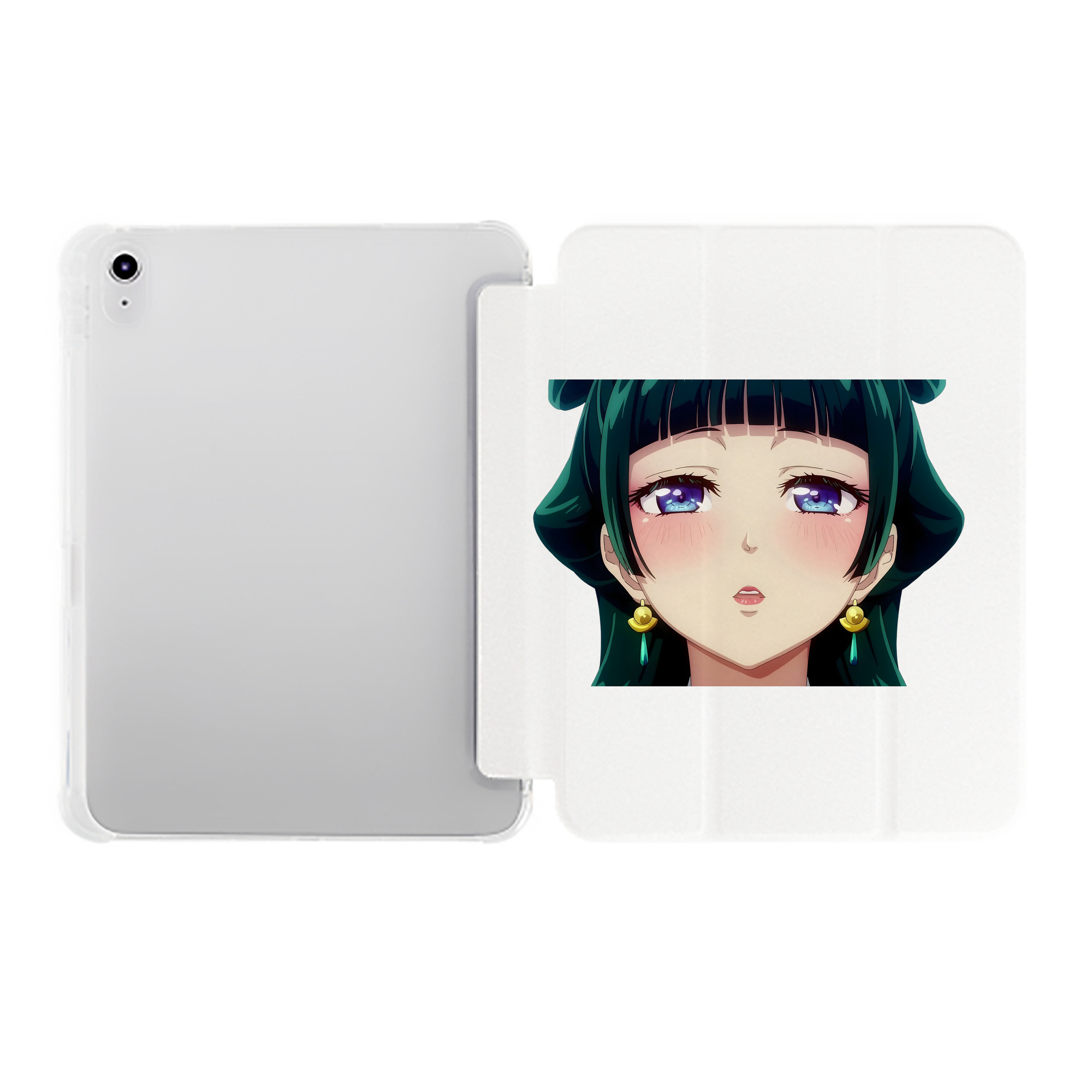 （画像用） 薬屋のひとりごと The Apothecary Diaries IPad ケース ペン収納付き 三つ折りスタンド PUレザー×シリコン 対応機種9.5/10.5/10.9インチ